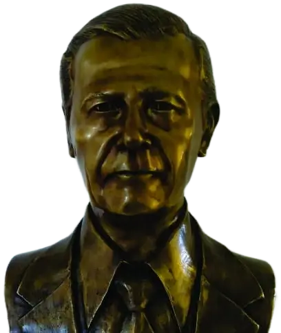busto de bronze hero